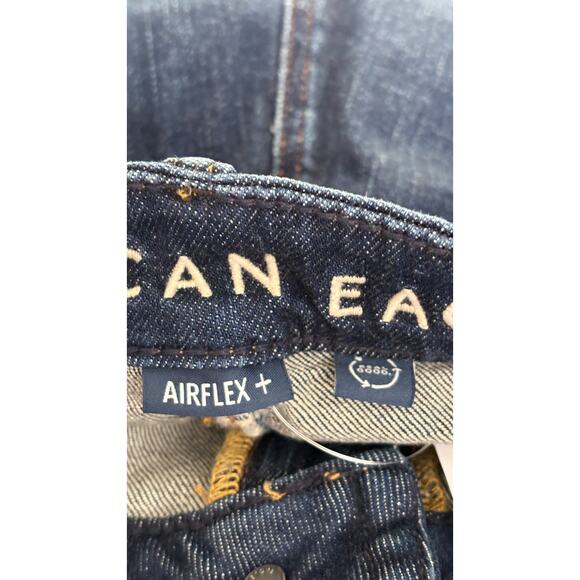 American Eagle AirFlex+ Original Straight Jeans Mens 40x32 Denim New Rich Indigo - Picture 9 of 12